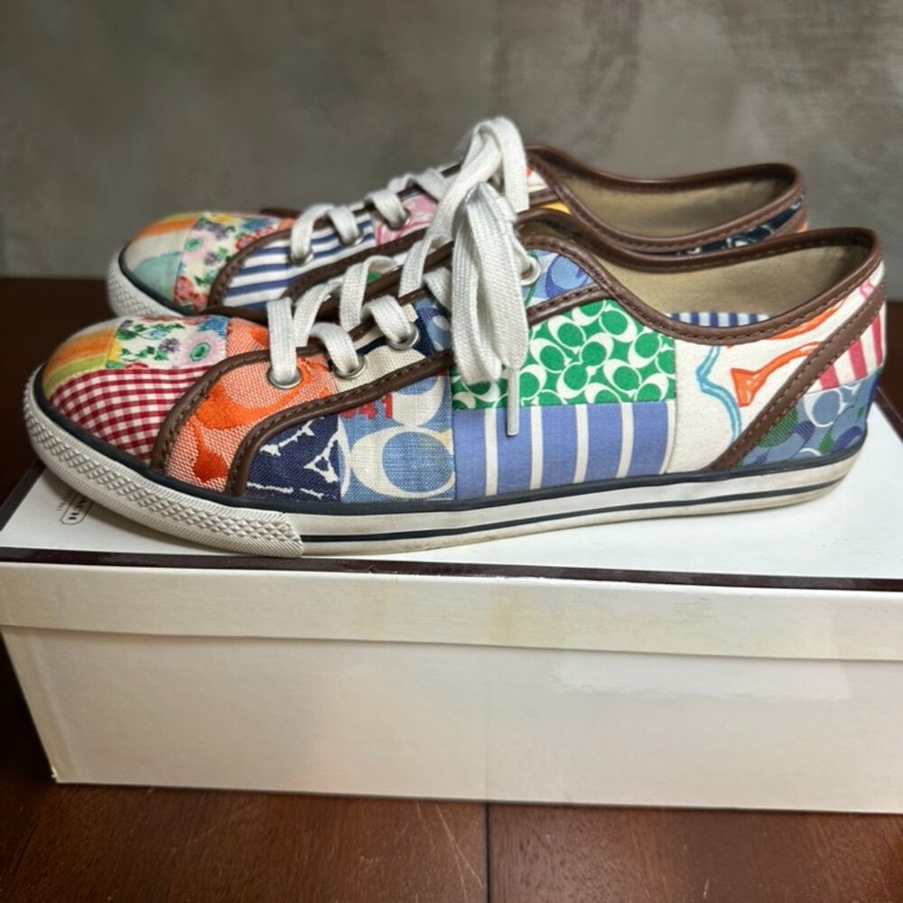 Coach Daphney Patchwork Sneakers - Multi-Color Si… - image 3